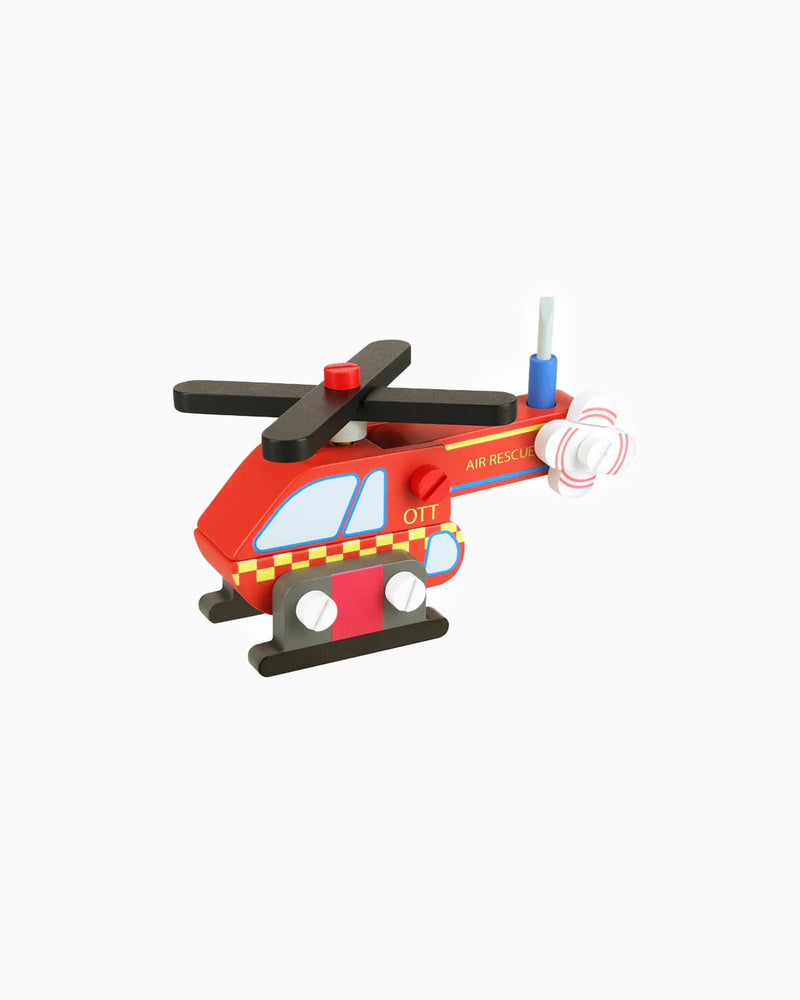 Orange Tree Toy Buildable Helicopter