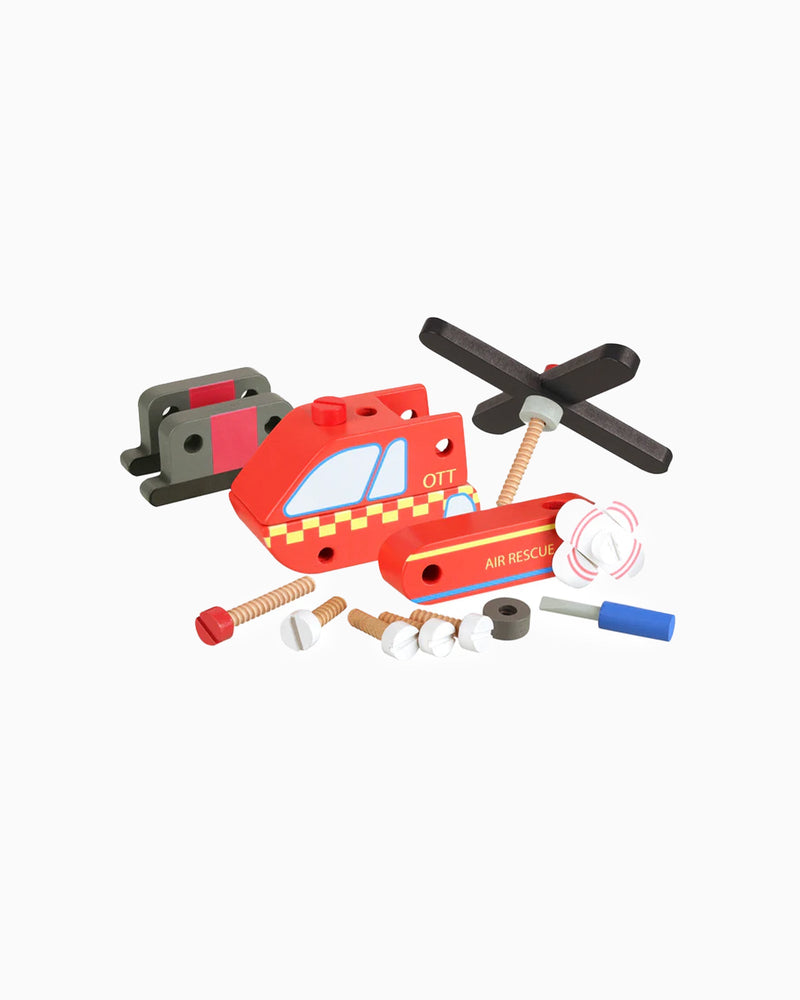 Orange Tree Toy Buildable Helicopter