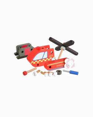 Orange Tree Toy Buildable Helicopter