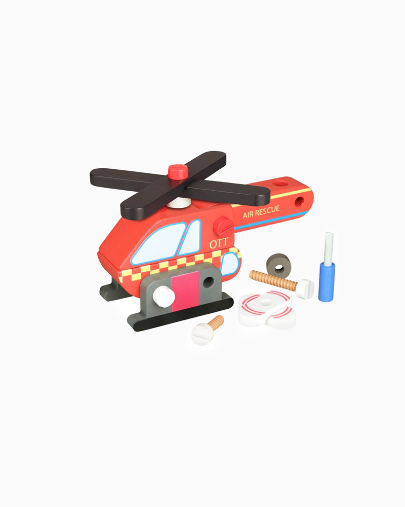 Orange Tree Toy Buildable Helicopter