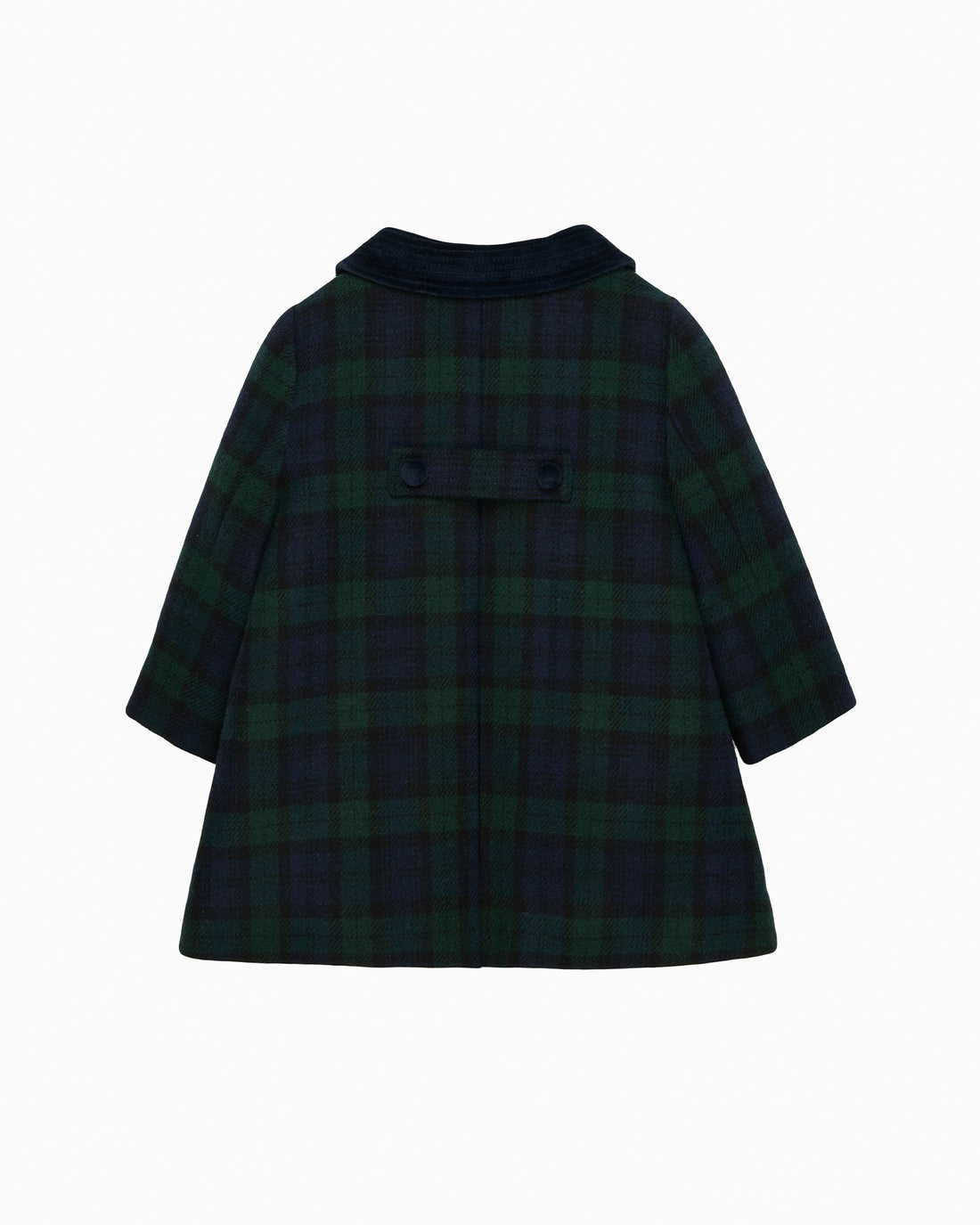 Trotters Heritage Coat Baby Classic Coat in Navy Tartan