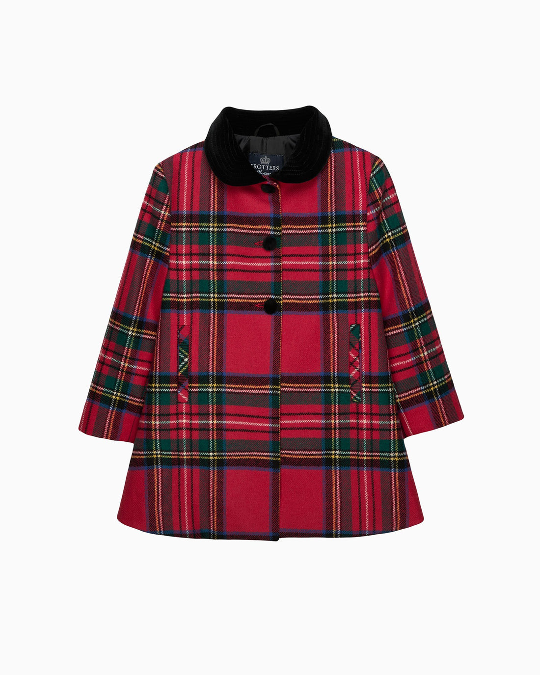 Trotters Heritage Coat Matilda Swing Coat in Red Tartan