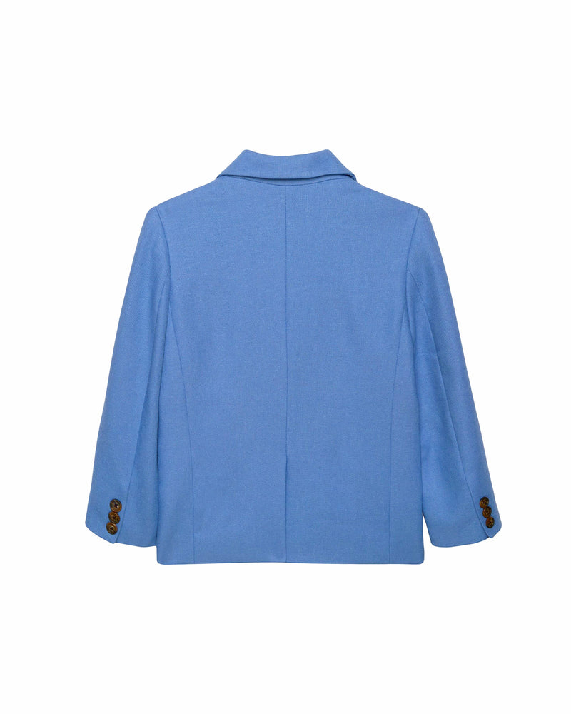 Trotters Heritage Blazer Sebastian Blazer in Blue Linen