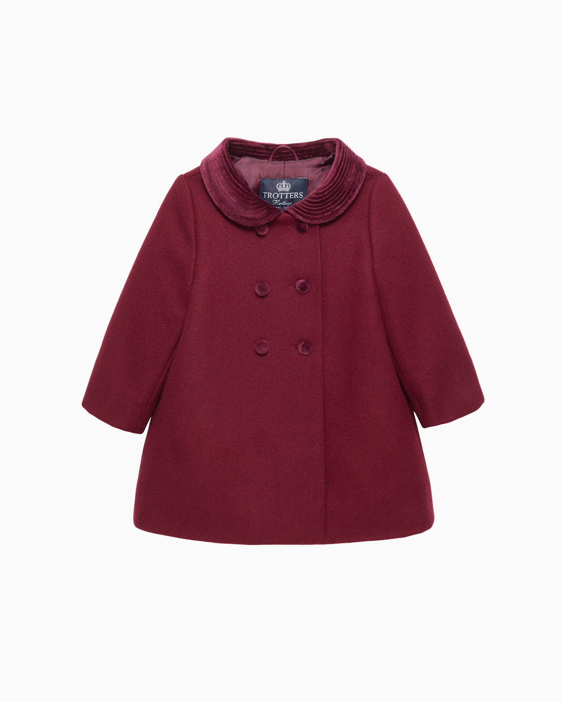 Trotters Heritage Coat Baby Classic Coat in Burgundy