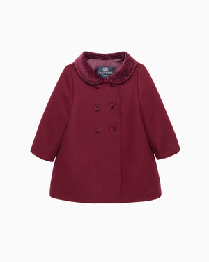 Trotters Heritage Coat Baby Classic Coat in Burgundy