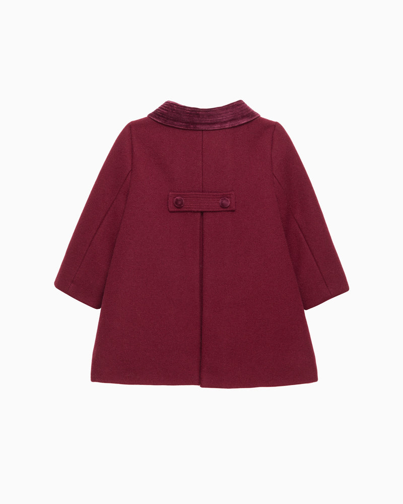 Trotters Heritage Coat Baby Classic Coat in Burgundy