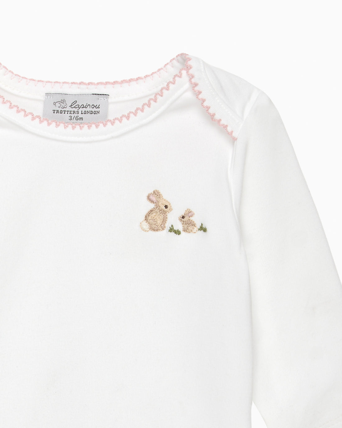 Lapinou Body Baby Bunny Embroidered Envelope Body