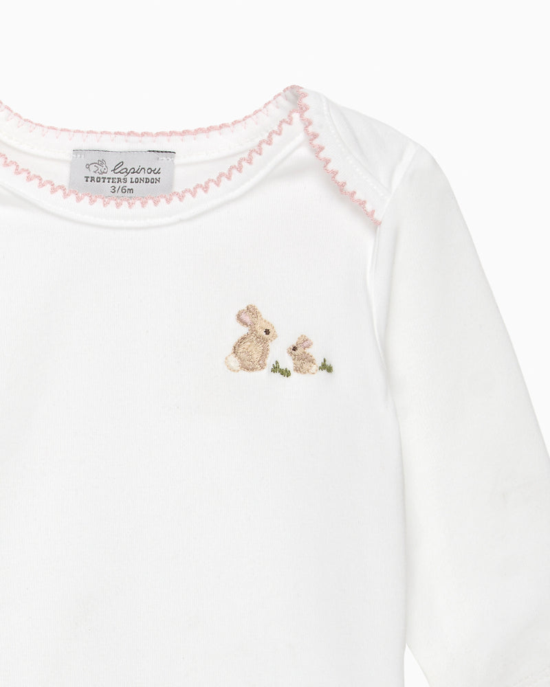 Lapinou Body Baby Bunny Embroidered Envelope Body