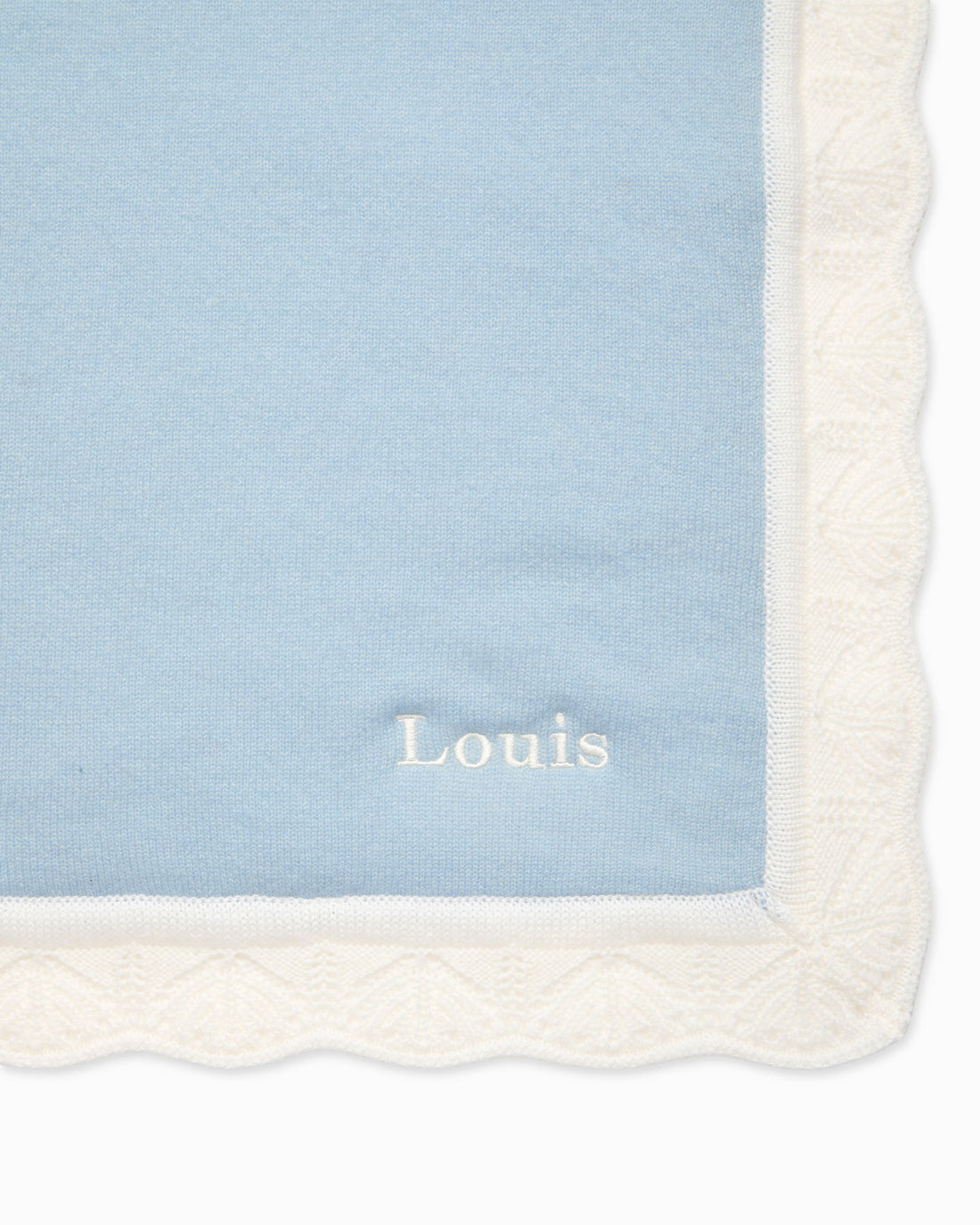 Lapinou Blanket Cashmere Blanket in Blue