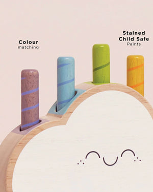 Le Toy Van Toy Le Toy Van Rainbow Cloud Pop Up Toy