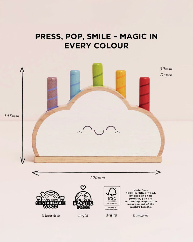 Le Toy Van Toy Le Toy Van Rainbow Cloud Pop Up Toy
