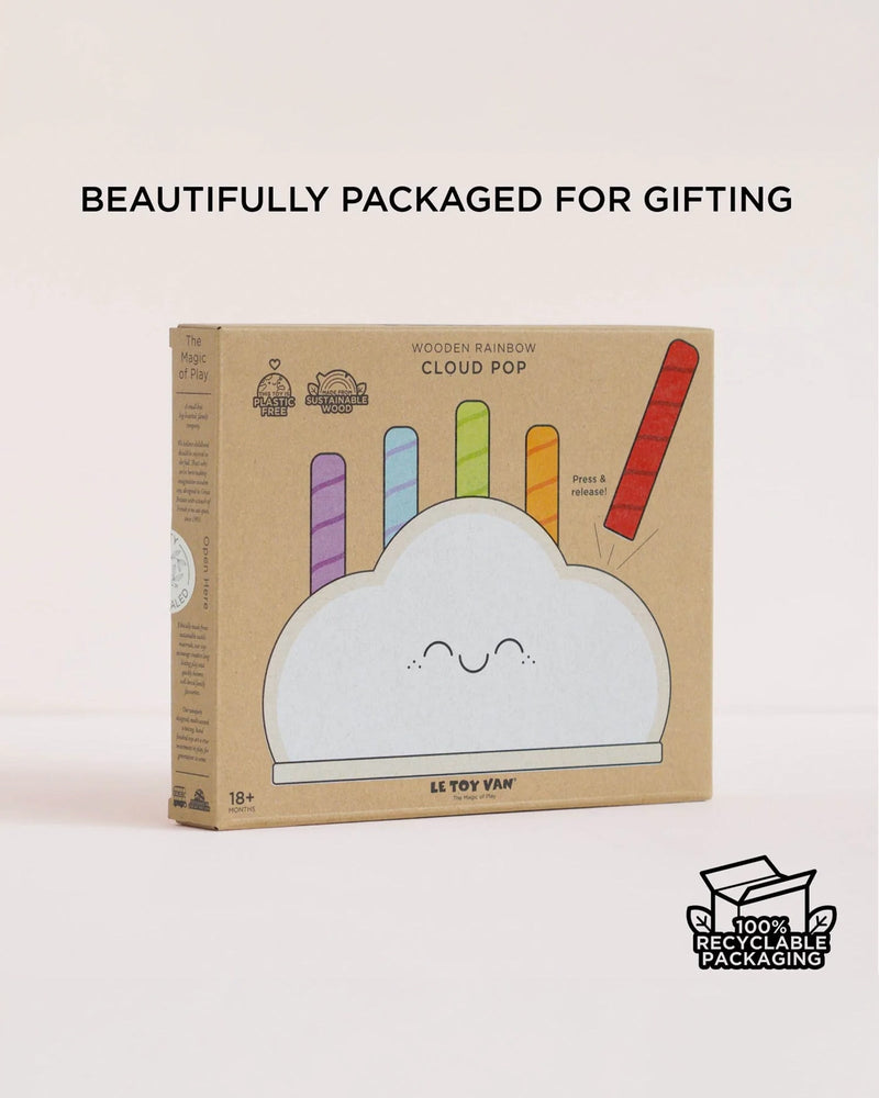 Le Toy Van Toy Le Toy Van Rainbow Cloud Pop Up Toy