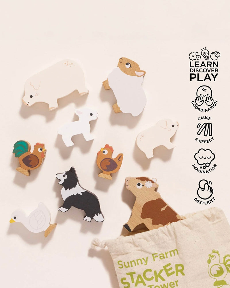 Le Toy Van Toy Le Toy Van Farmyard Animal Stacker