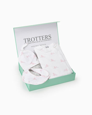 Trotters Childrenswear Gift Set Pale Pink Bunny Gift Set