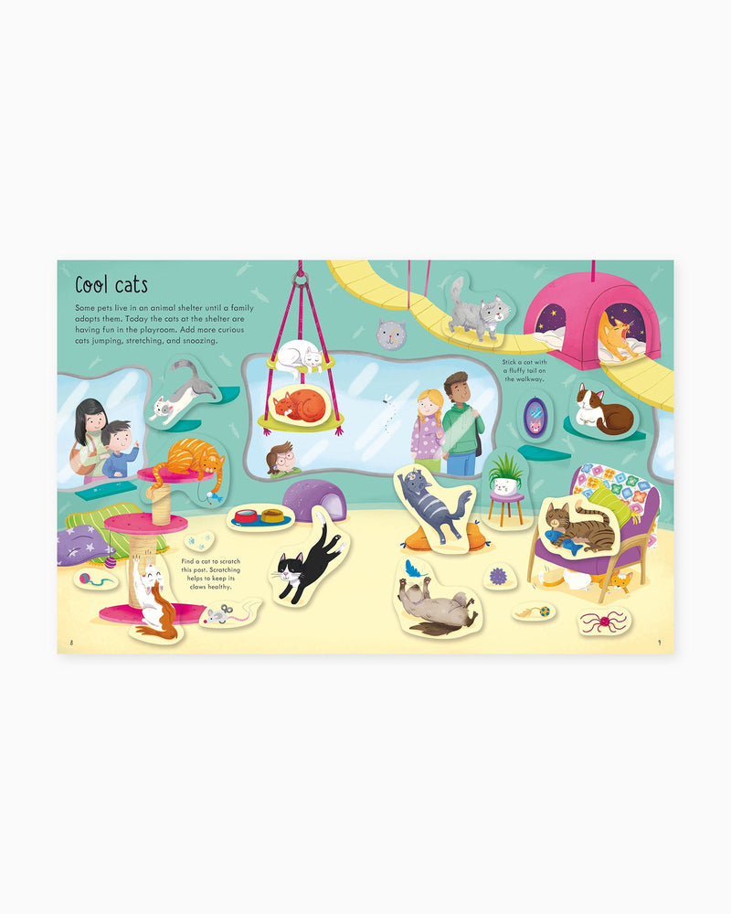 Usborne Book Usborne's First Sticker Book Pets