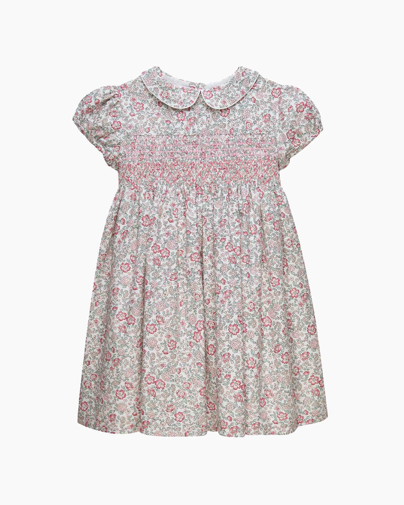 Confiture Dress Arabella Floral Smocked Dress in Pink