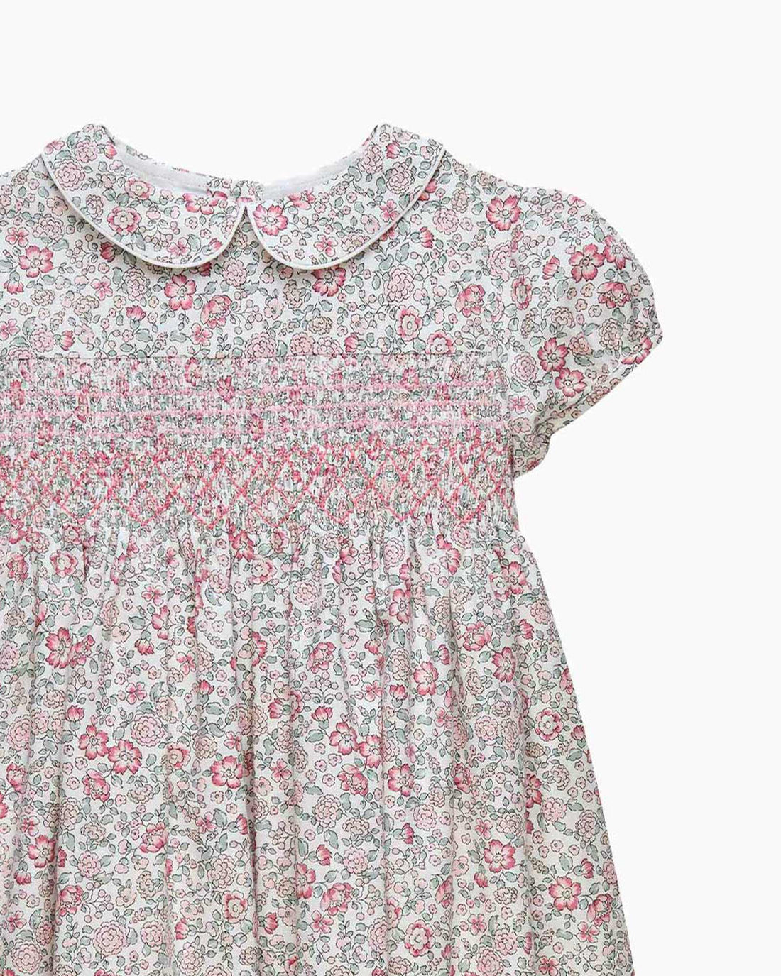 Confiture Dress Arabella Floral Smocked Dress in Pink