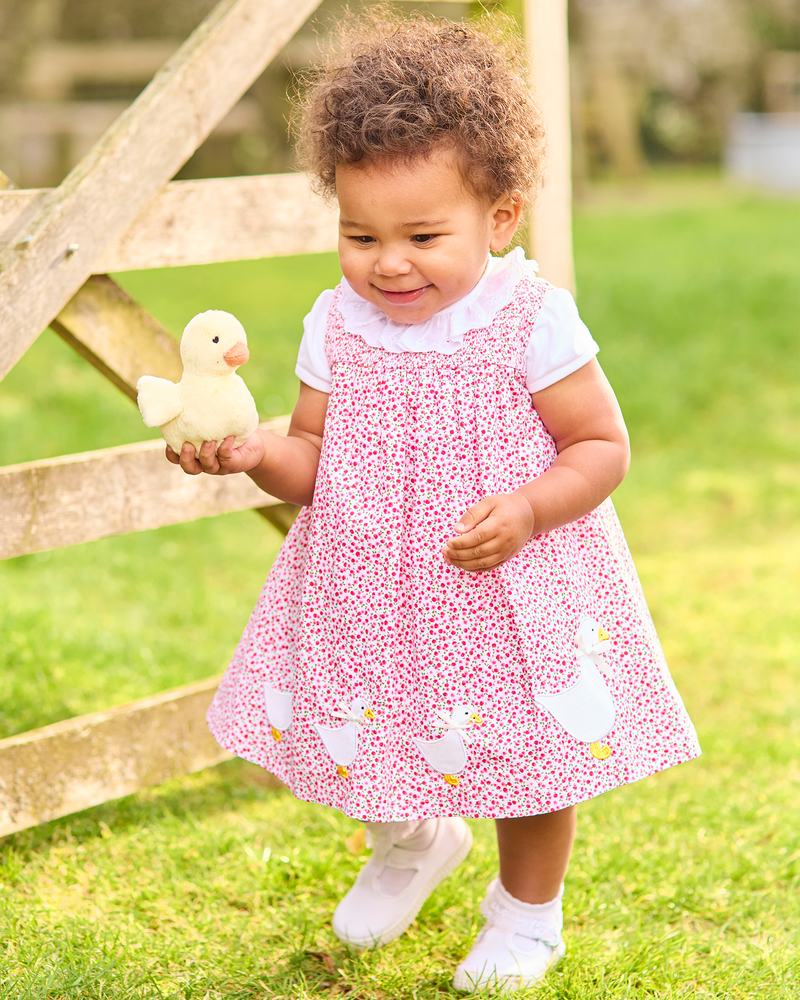 Confiture Dress Baby Cherry Smocked Duck Dress