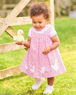 Confiture Dress Baby Cherry Smocked Duck Dress