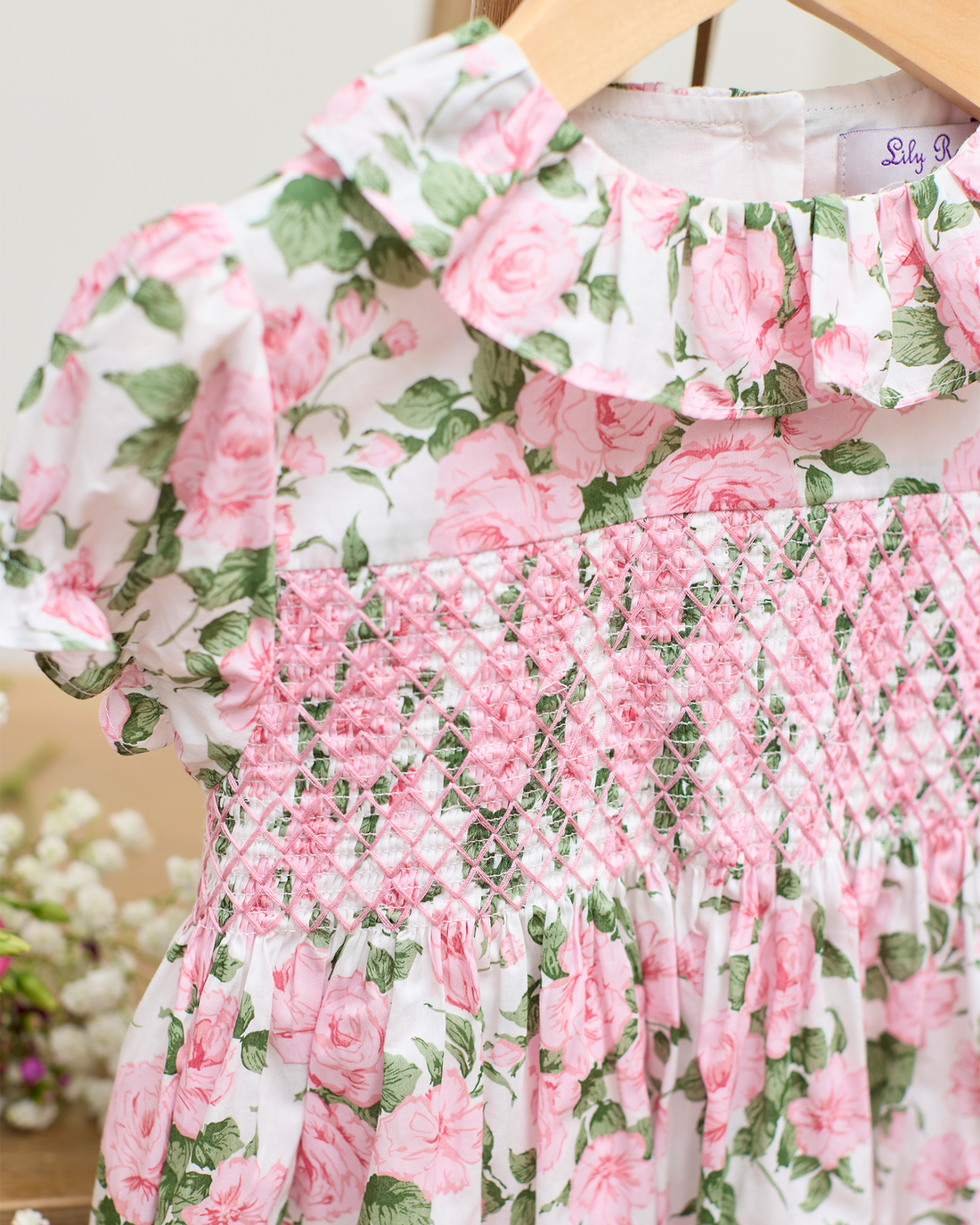 Lily Rose Dress Baby Carline Smocked Dress