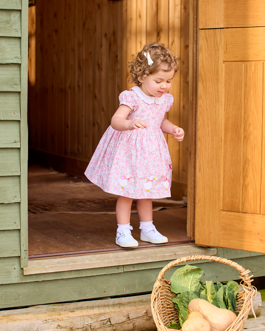 Confiture Dress Baby Duck Dress in Pink Floral