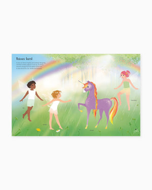 Usborne Book Usborne's Sticker Dolly Dressing Rainbow Unicorns