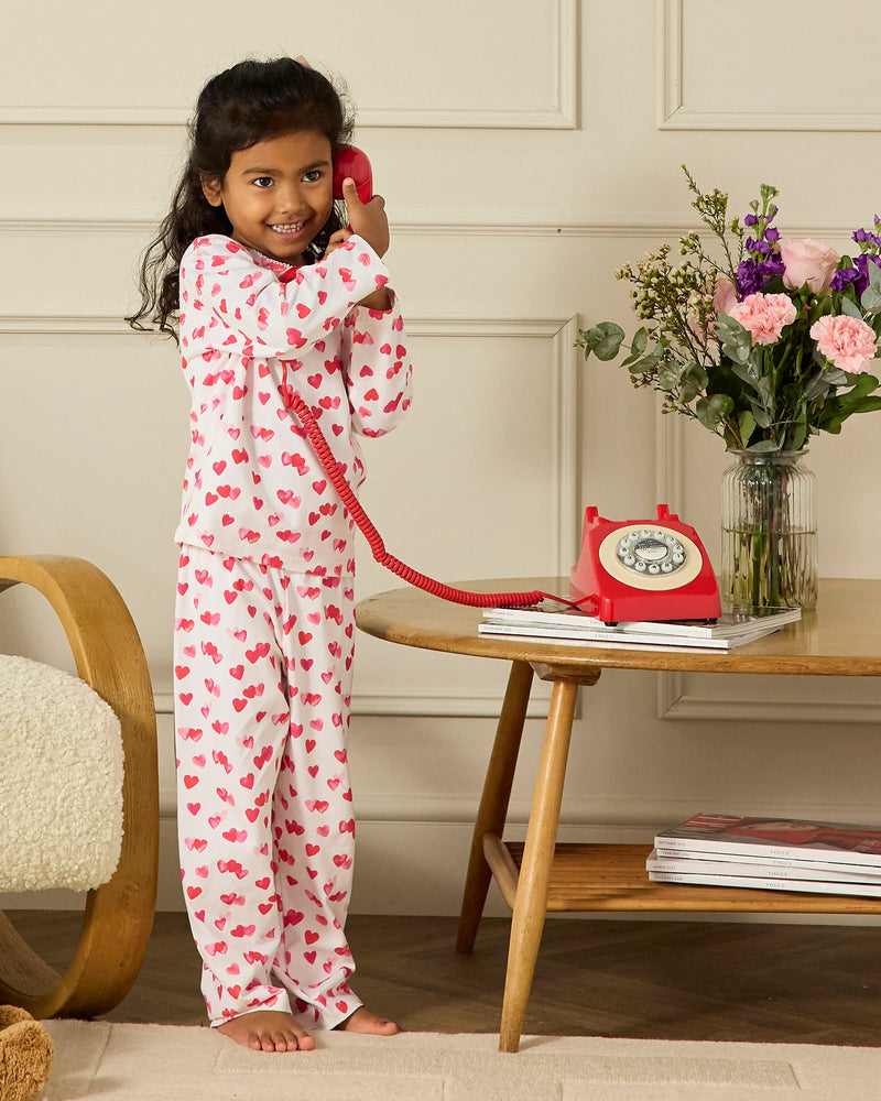 Original Pyjama Company Pyjamas Heart Jersey Pyjamas