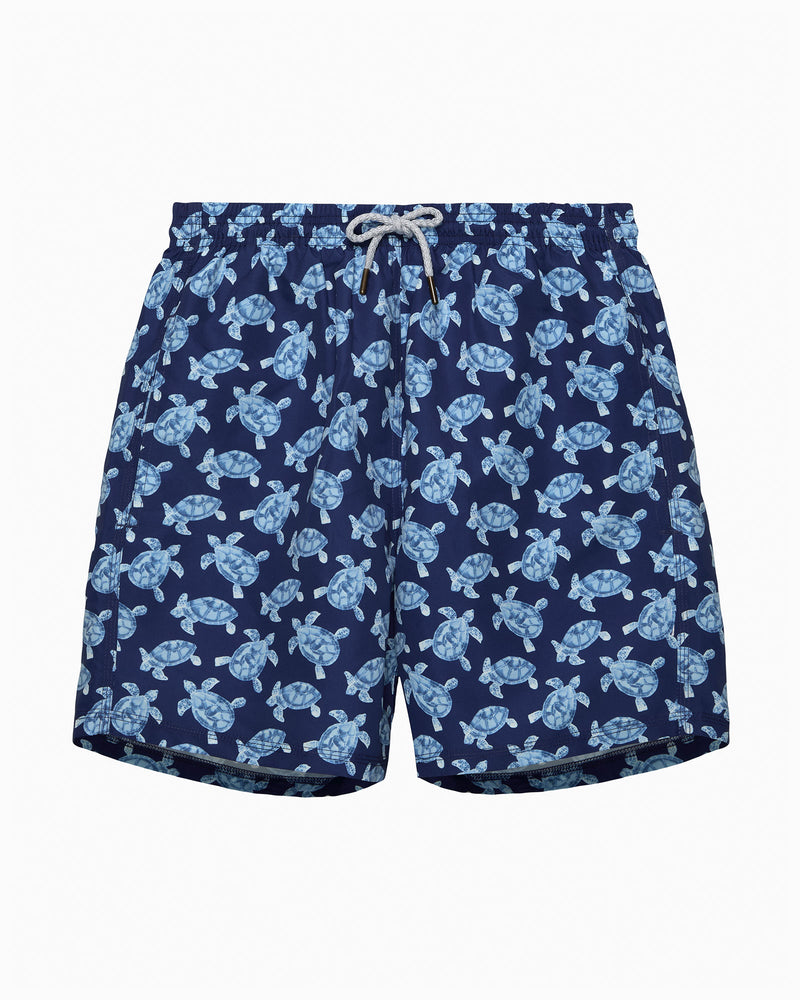 Hampton Swim Swimshorts Men's Swimshorts in Navy Turtle