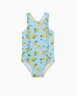 Hampton Swim Swimsuit Frill Swimsuit in Lemon