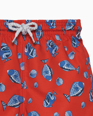 Hampton Swim Swimshorts Baby Swimshorts in Red Fish