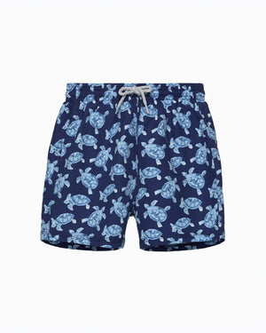Hampton Swim Swimshorts Boys Swimshorts in Navy Turtle