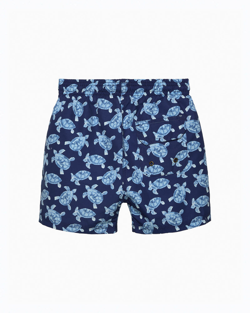 Hampton Swim Swimshorts Boys Swimshorts in Navy Turtle