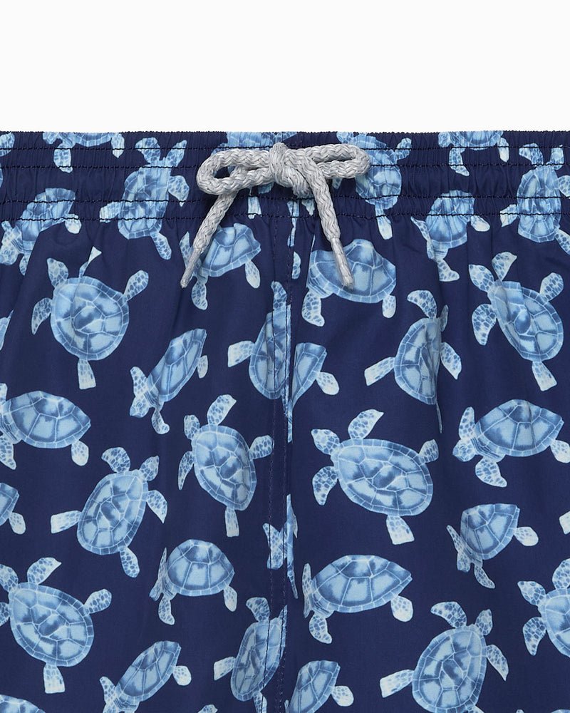 Hampton Swim Swimshorts Boys Swimshorts in Navy Turtle