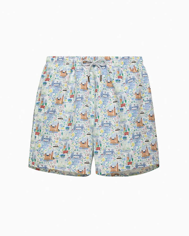 Hampton Swim Swimshorts Mens Daddy & Me Swimshorts in London Scenes