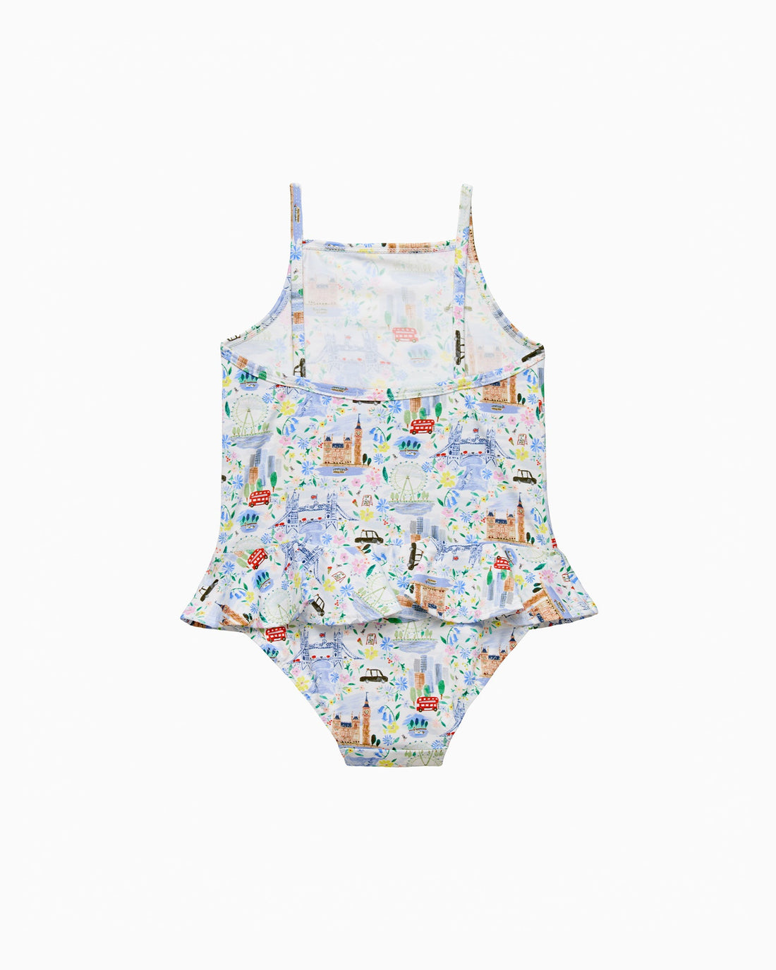 Hampton Swim Swimsuit Baby Peplum Swimsuit in London Scenes