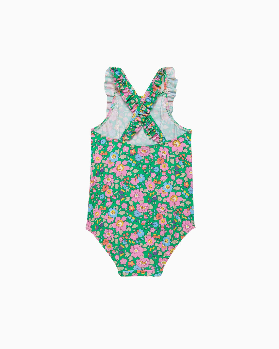 Hamptons Swim Swimsuit Baby Frill Swimsuit in Green Betsy