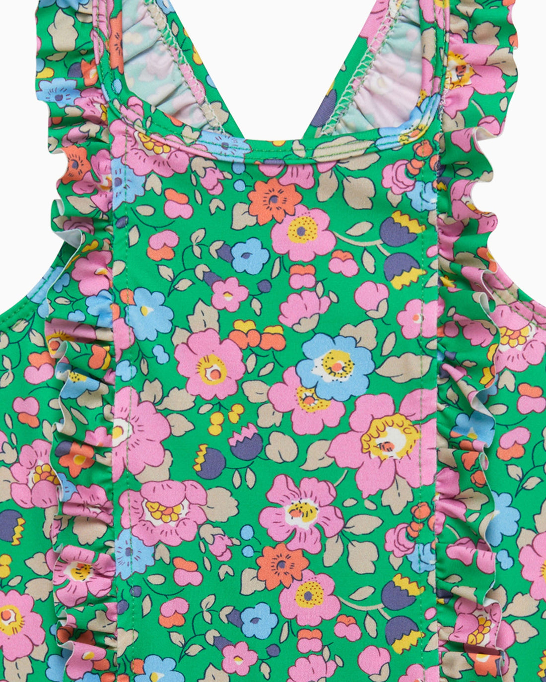 Hamptons Swim Swimsuit Baby Frill Swimsuit in Green Betsy
