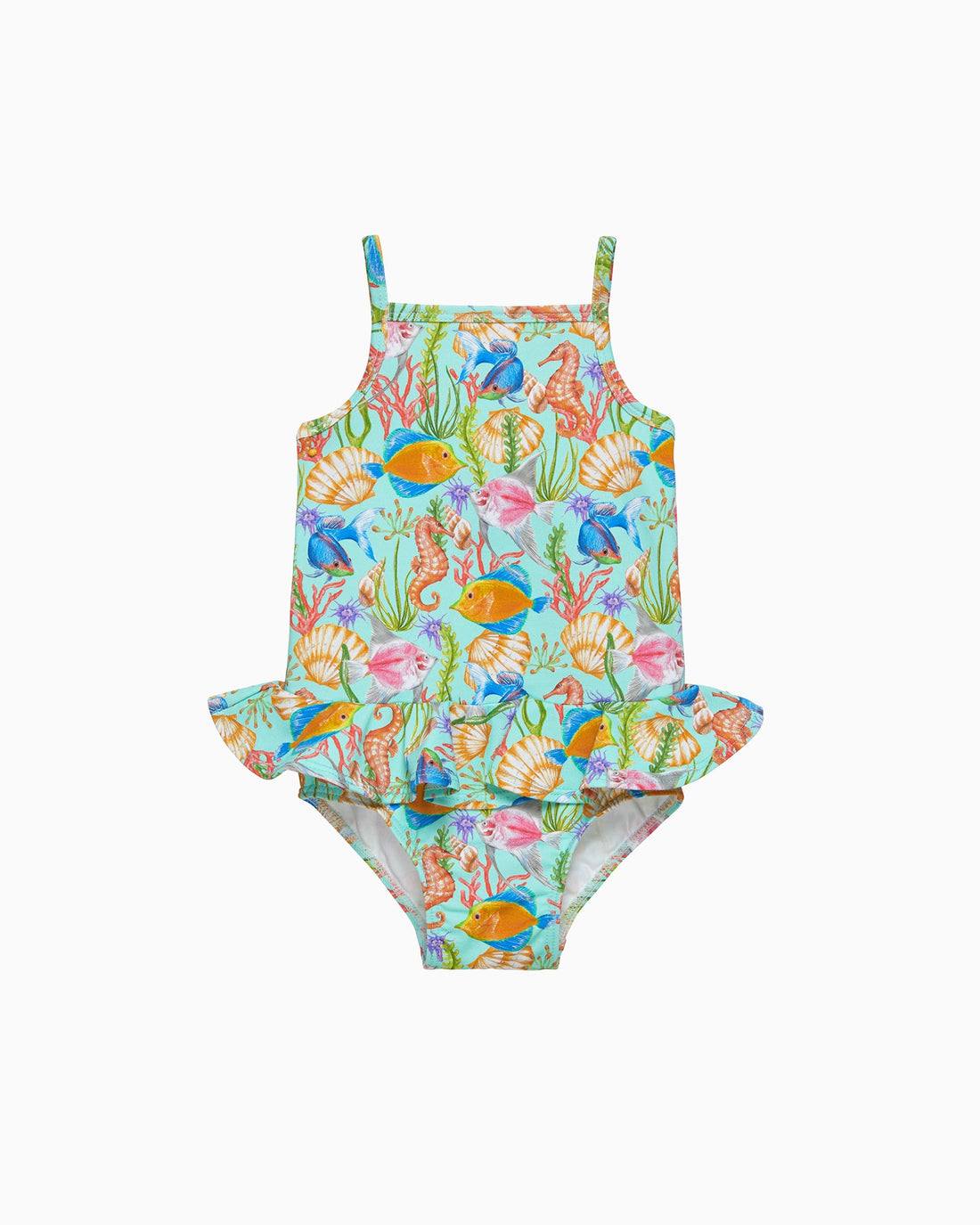 Hamptons Swim Swimsuit Baby Peplum Swimsuit in Tropical