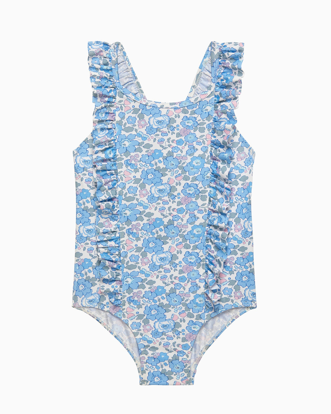 Hampton Swim Swimsuit Frill Swimsuit in Blue Betsy