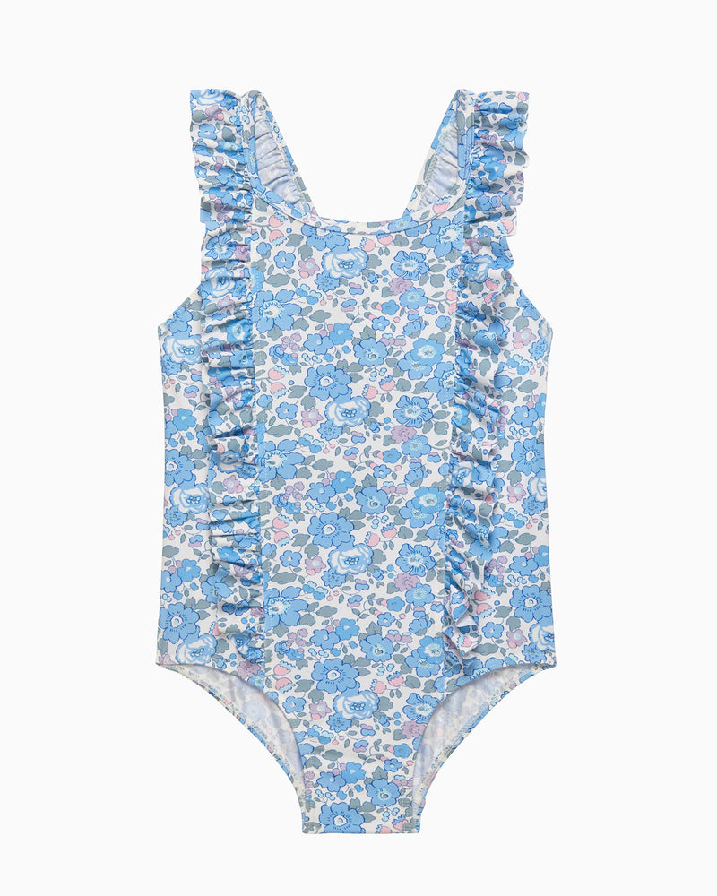 Hampton Swim Swimsuit Frill Swimsuit in Blue Betsy