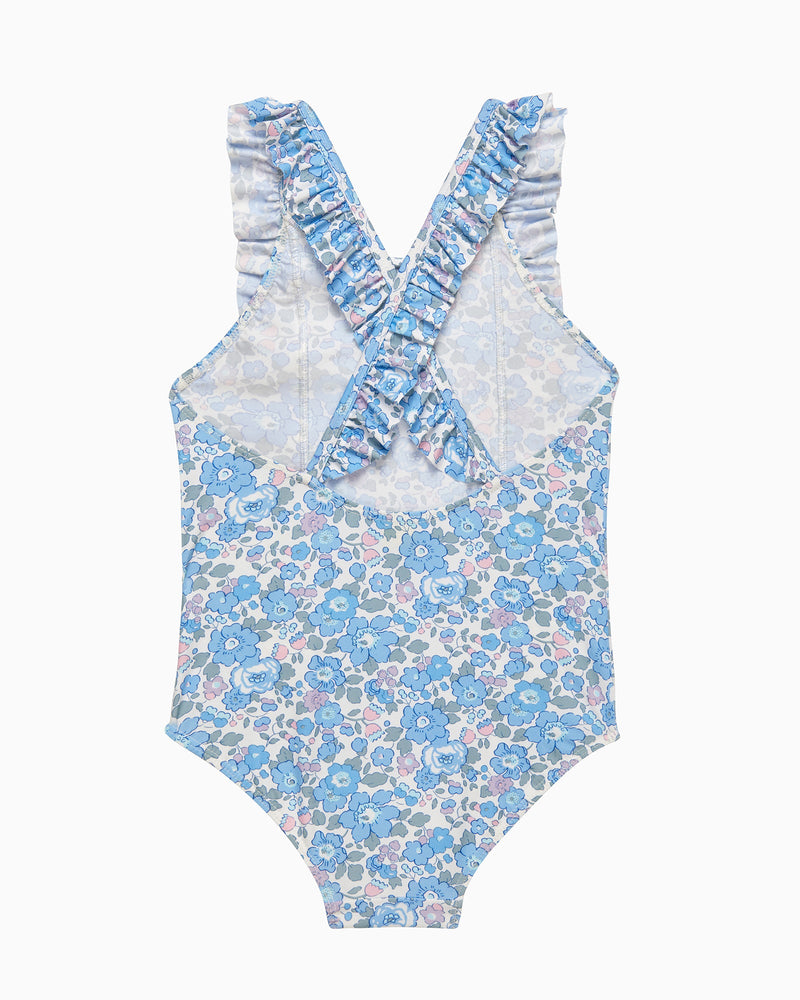 Hampton Swim Swimsuit Frill Swimsuit in Blue Betsy