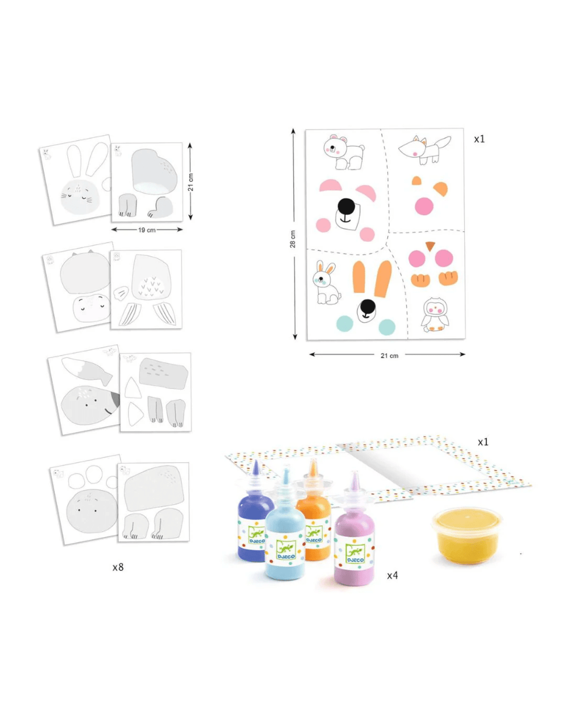 Djeco Toy Djeco Finger Painting Messy Fun