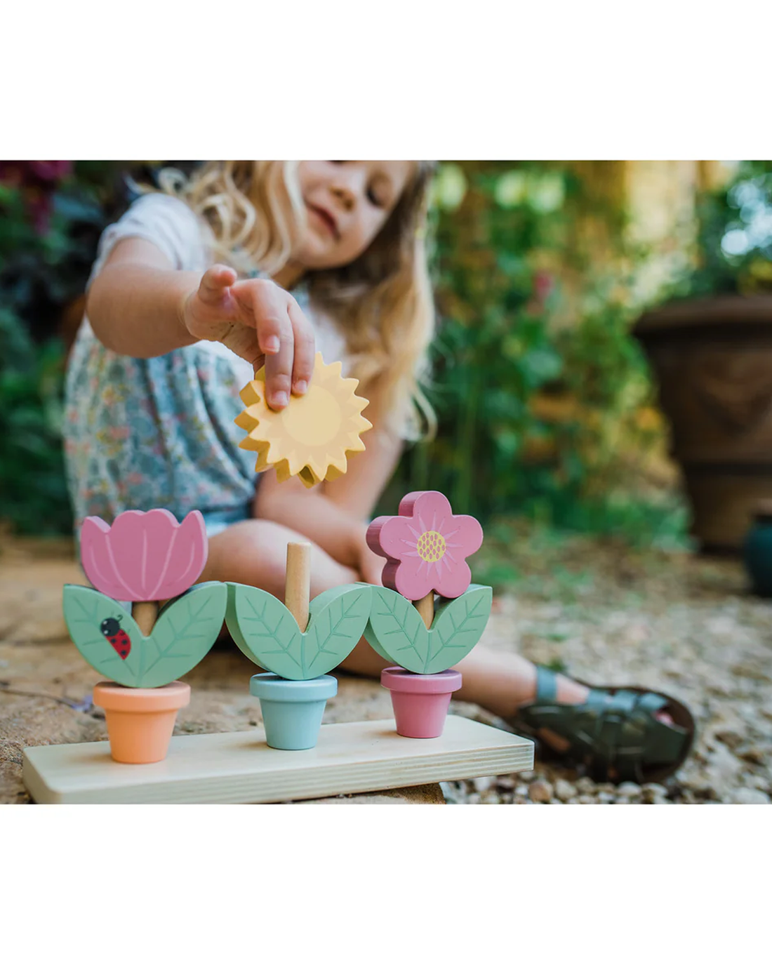 Orange Tree Toys Toy Stacking Flower Pots
