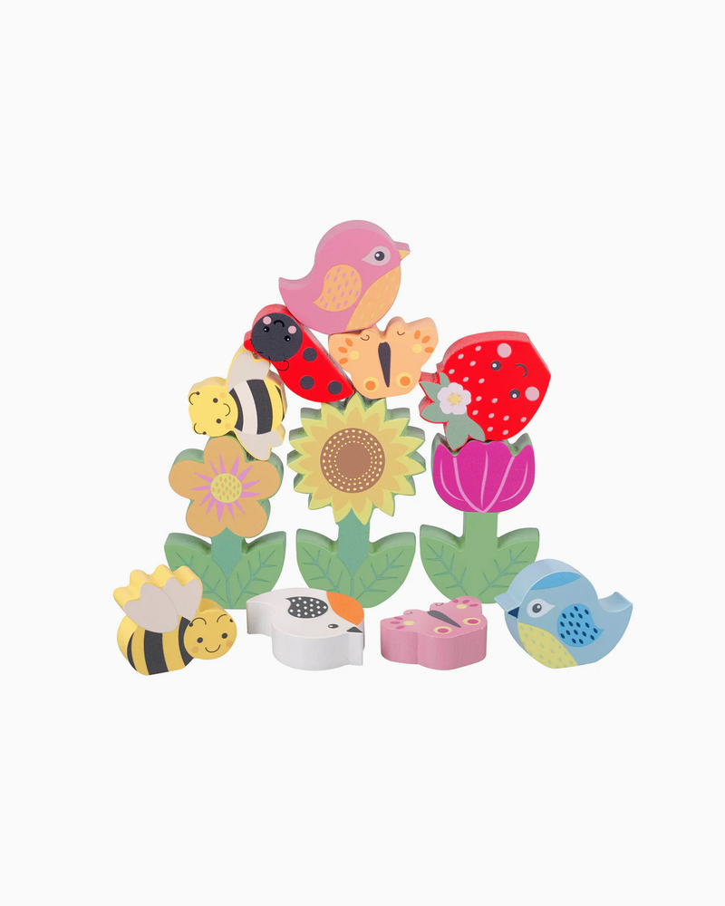 Orange Tree Toys Toy Stacking Spring Garden
