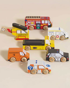 Le Toy Van Toy Le Toy Van Shop Emergency Vehicles Set