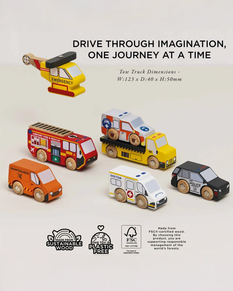 Le Toy Van Toy Le Toy Van Shop Emergency Vehicles Set