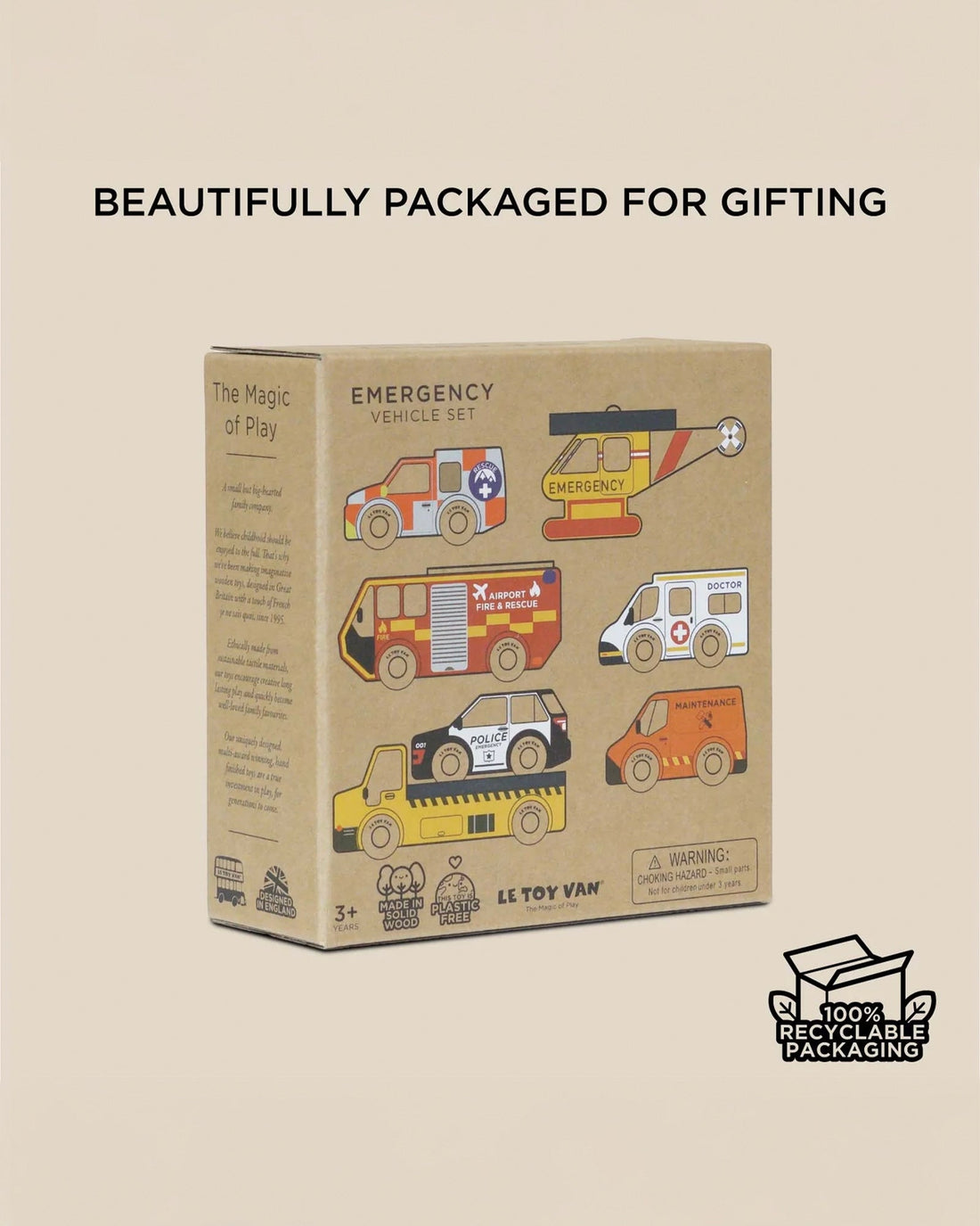 Le Toy Van Toy Le Toy Van Shop Emergency Vehicles Set