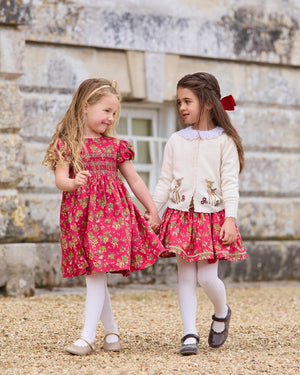 Lily Rose Gold Dress Fawn Smocked Party Dress