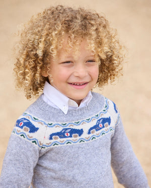Chelsea Clothing Company Jumper Sebastian Car Fair Isle Jumper