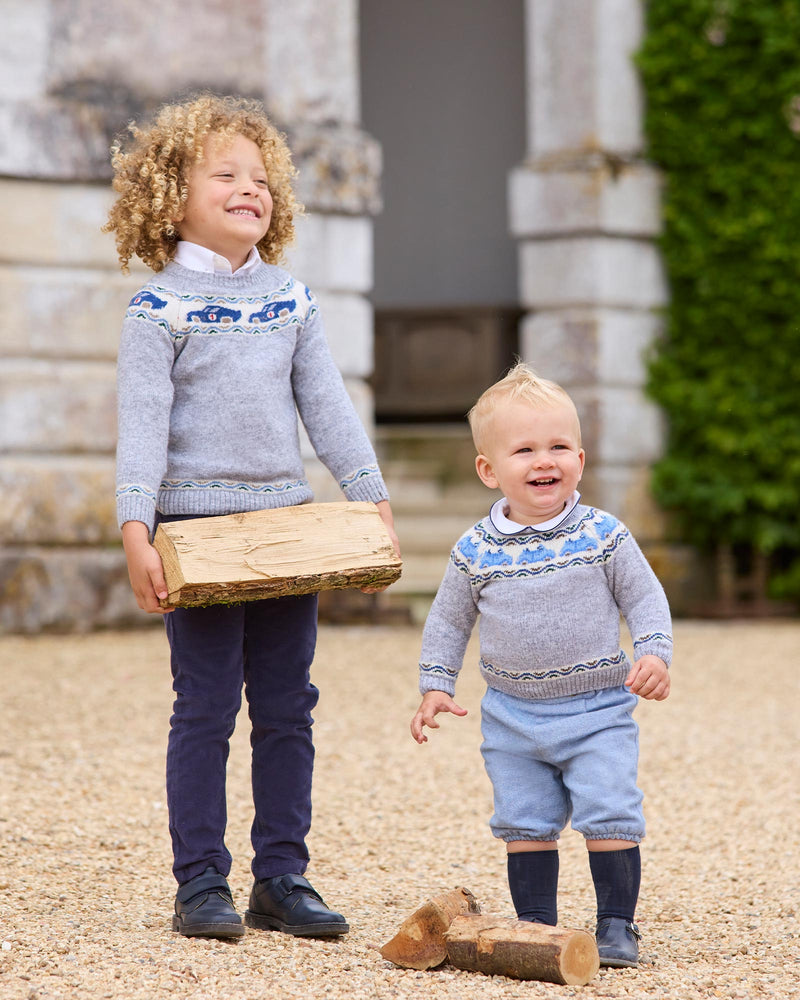 Chelsea Clothing Company Jumper Baby Benji Car Fair Isle Jumper